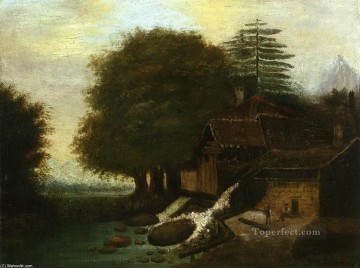 Paul Cezanne Painting - Landscape with Mill Paul Cezanne